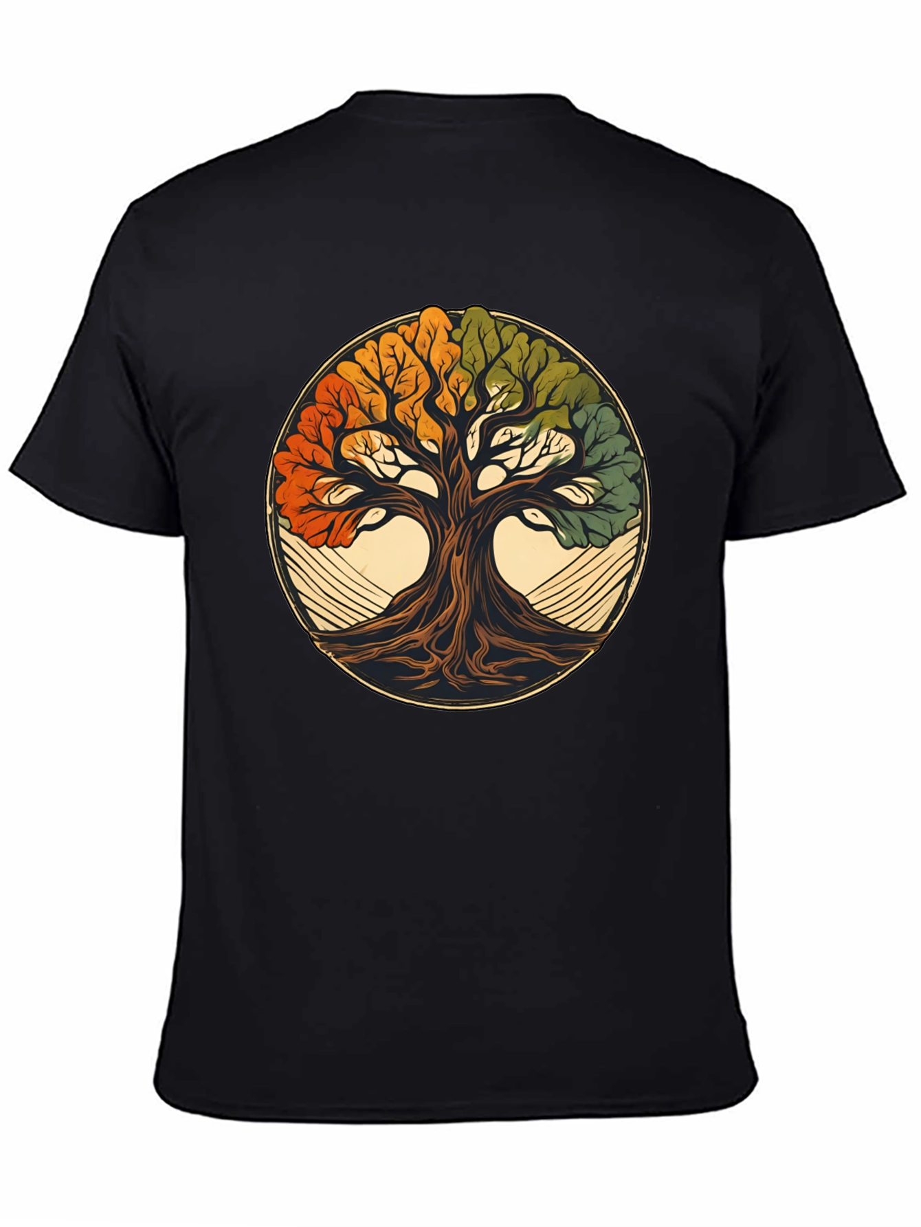Camiseta Negra Árbol de la Vida