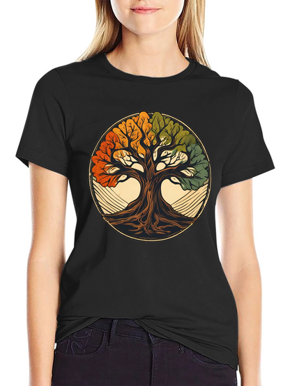 Camiseta Negra Árbol de la Vida