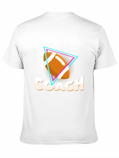 Camiseta Negra ¡Ponme Entrenador! Fútbol Americano