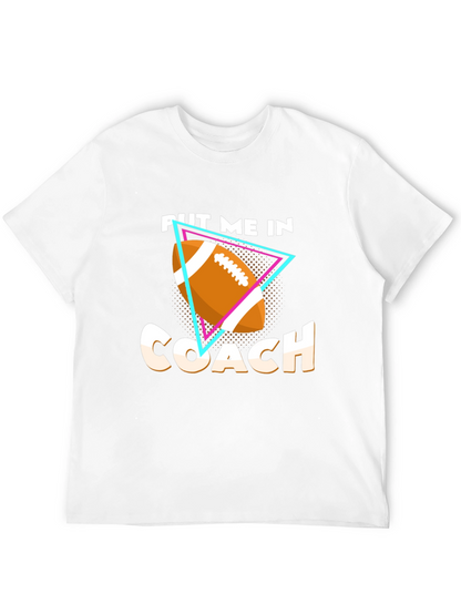 Camiseta Negra ¡Ponme Entrenador! Fútbol Americano