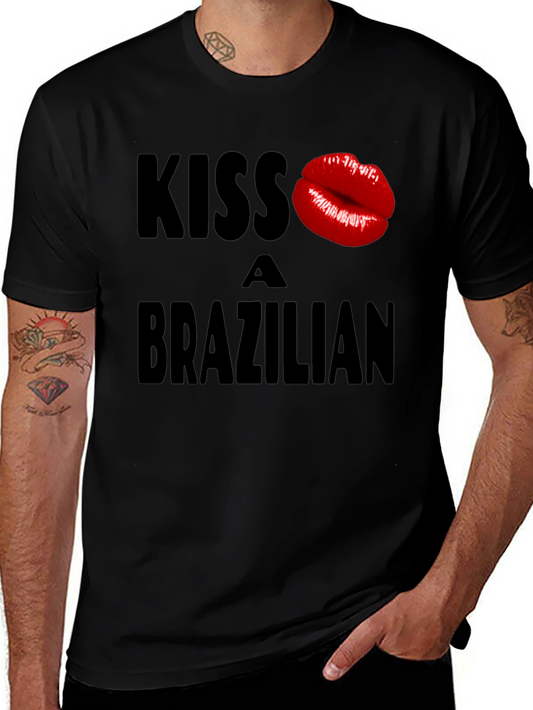 Camiseta Negra Kiss a Brazilian - Diseño Atrevido