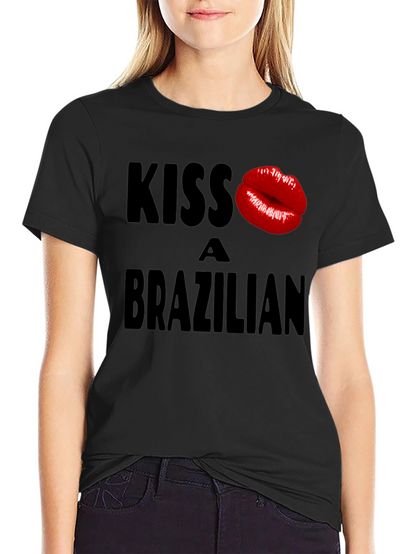 Camiseta Negra Kiss a Brazilian - Diseño Atrevido