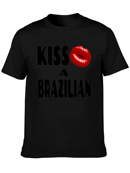 Camiseta Negra Kiss a Brazilian - Diseño Atrevido
