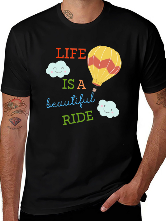 Camiseta Negra: La Vida es un Hermoso Viaje