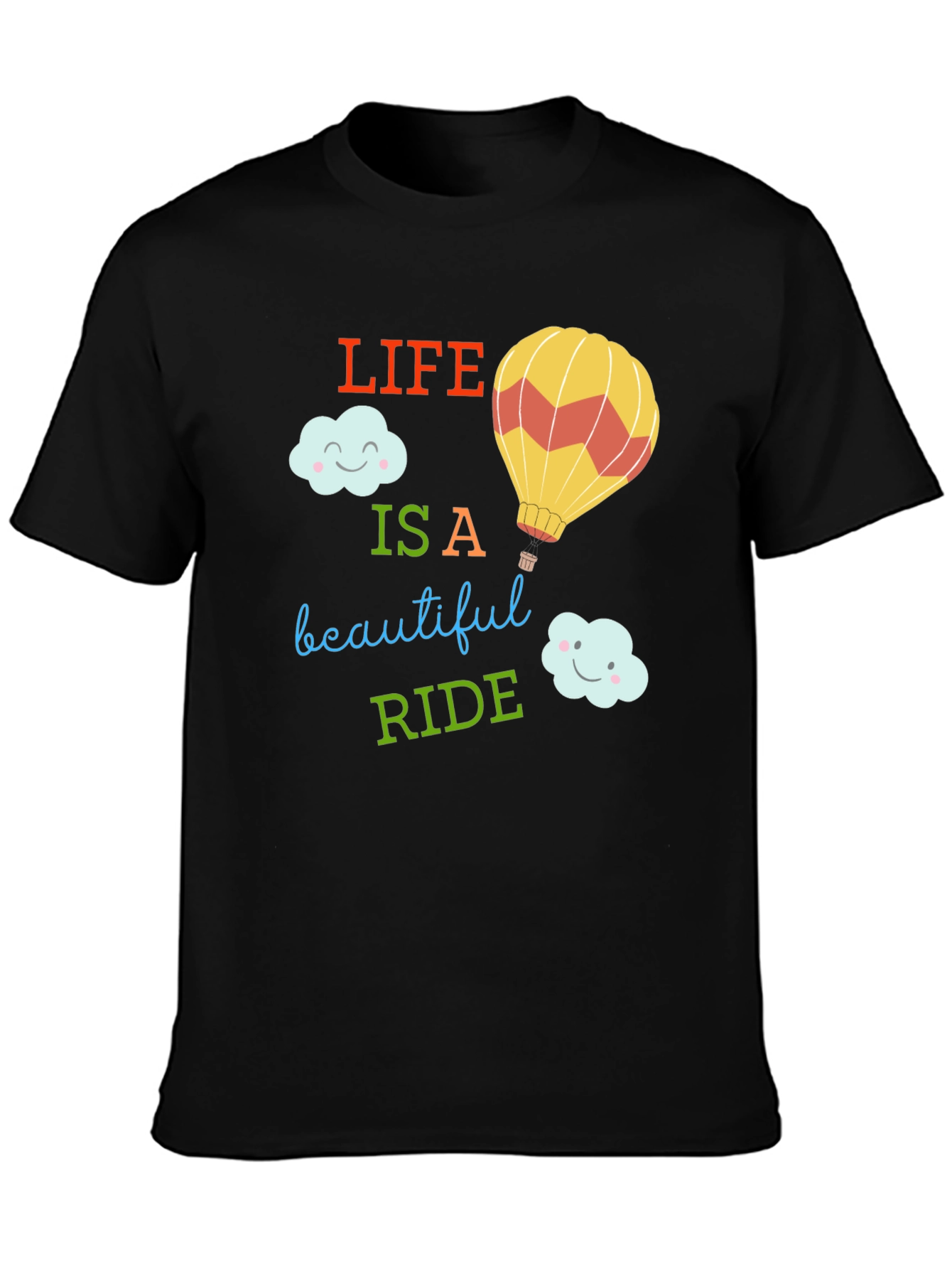 Camiseta Negra: La Vida es un Hermoso Viaje