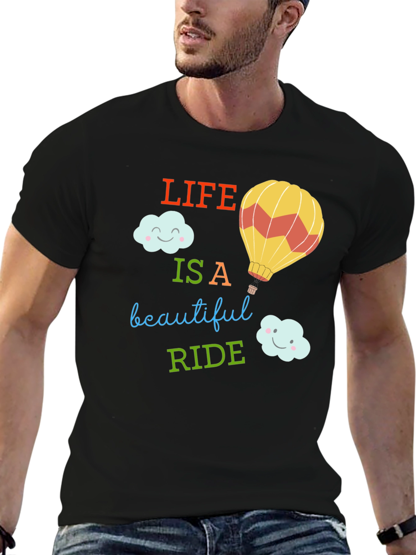 Camiseta Negra: La Vida es un Hermoso Viaje