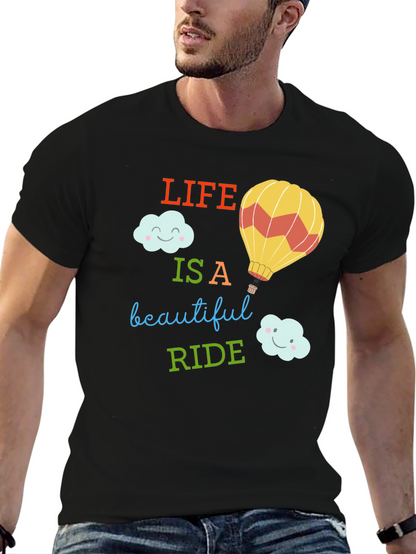 Camiseta Negra: La Vida es un Hermoso Viaje