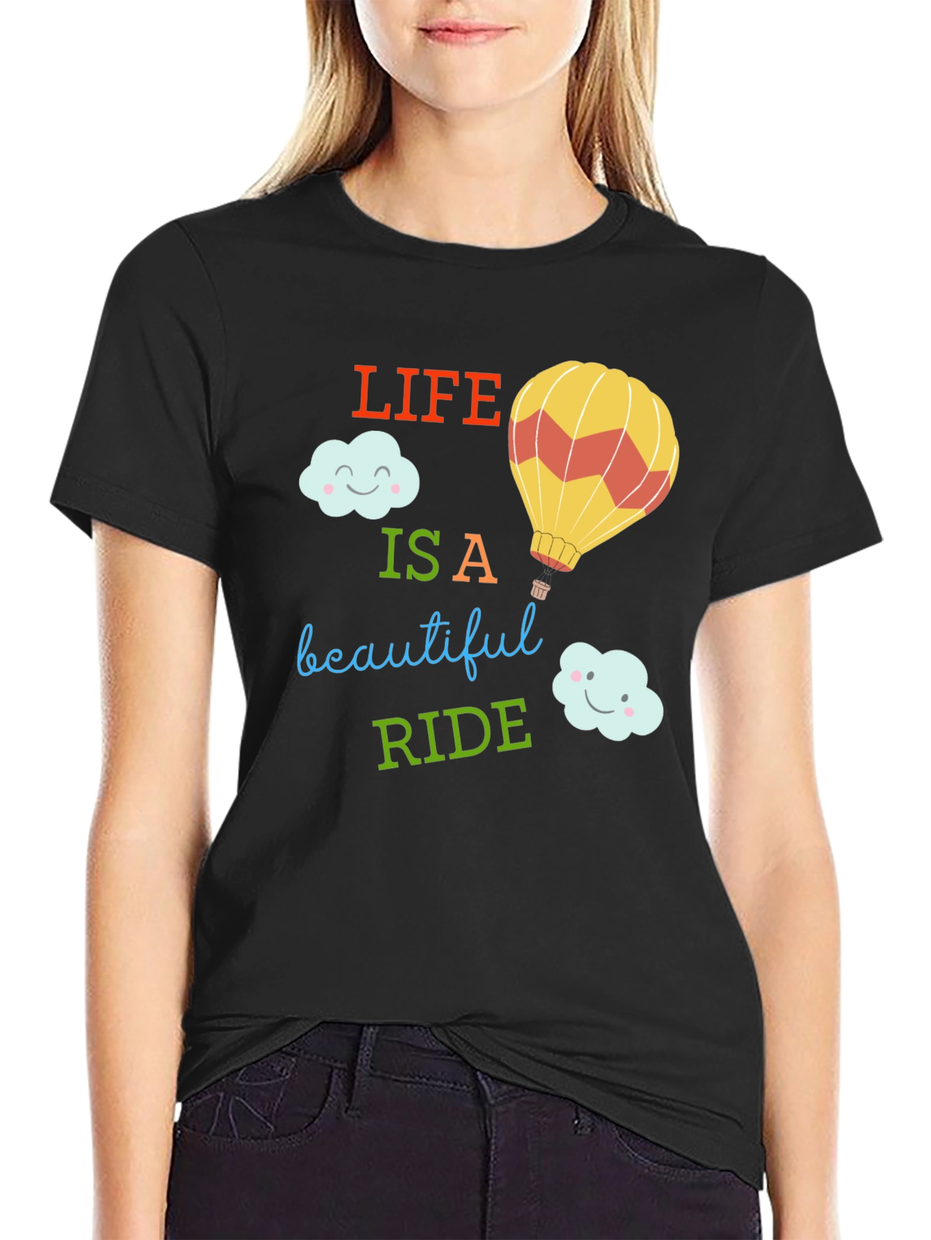 Camiseta Negra: La Vida es un Hermoso Viaje