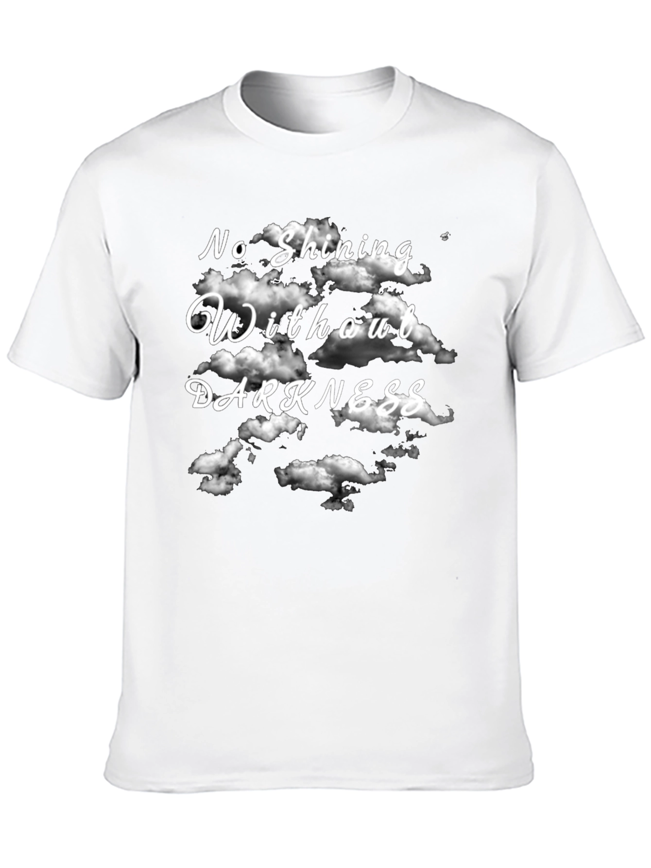 Camiseta Negra Sin Oscuridad No Hay Brillo