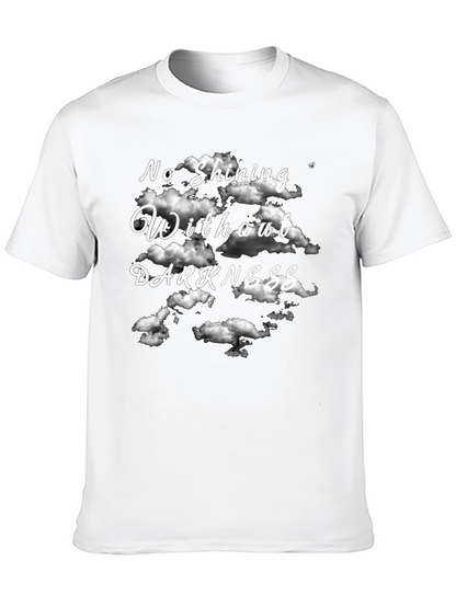 Camiseta Negra Sin Oscuridad No Hay Brillo