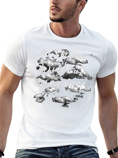 Camiseta Negra Sin Oscuridad No Hay Brillo