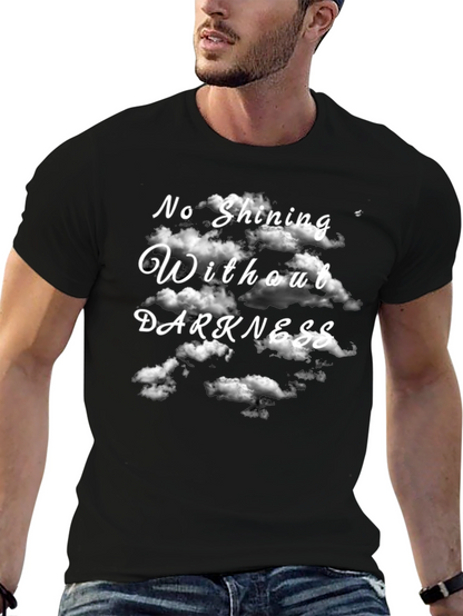 Camiseta Negra Sin Oscuridad No Hay Brillo
