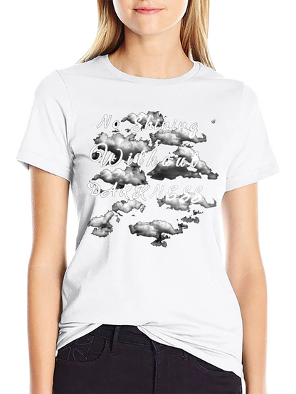 Camiseta Negra Sin Oscuridad No Hay Brillo
