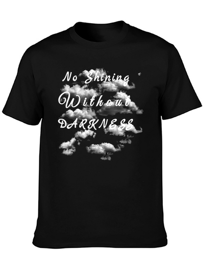 Camiseta Negra Sin Oscuridad No Hay Brillo