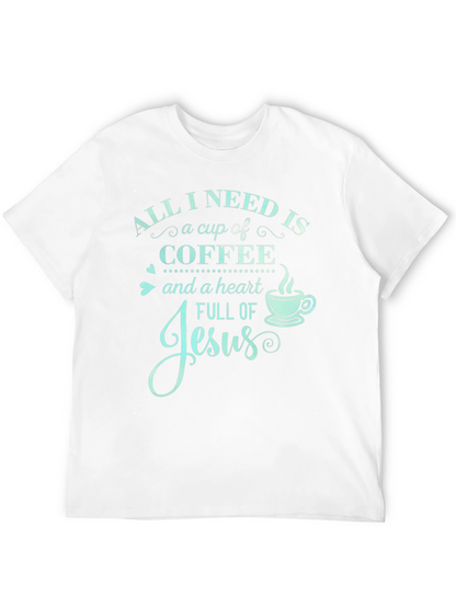 Camiseta Necesito Café y a Jesús
