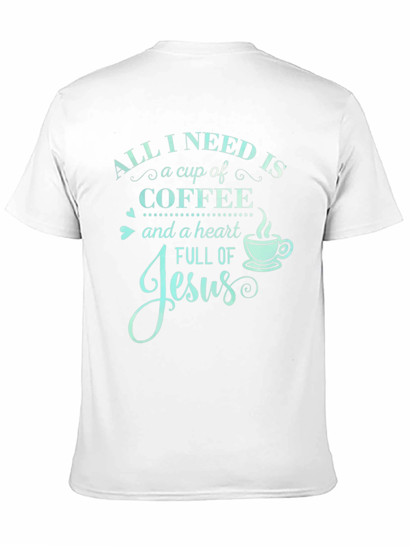Camiseta Necesito Café y a Jesús
