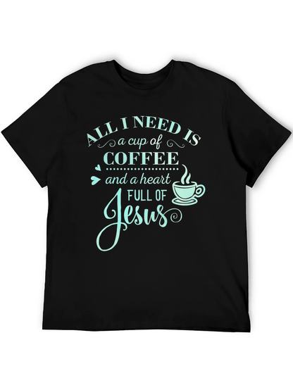 Camiseta Necesito Café y a Jesús