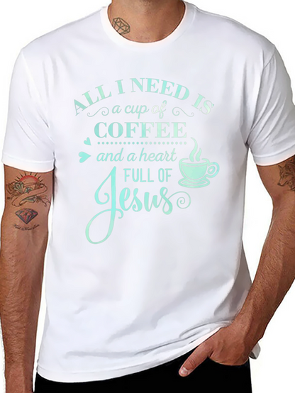 Camiseta Necesito Café y a Jesús