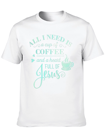Camiseta Necesito Café y a Jesús