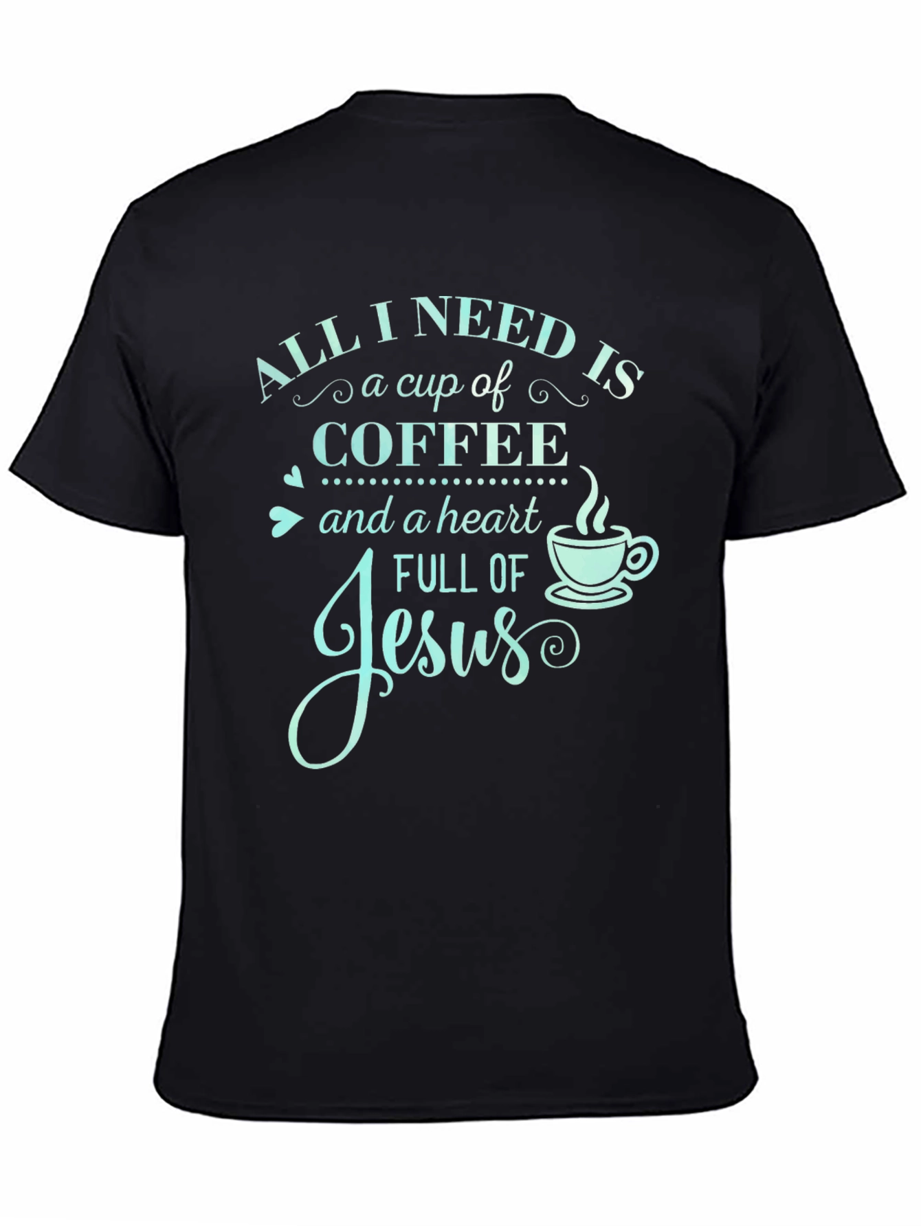 Camiseta Necesito Café y a Jesús