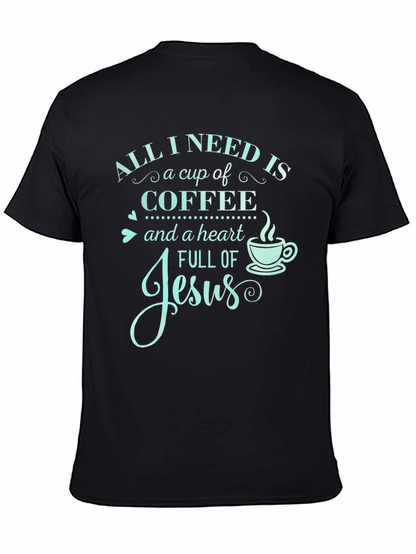 Camiseta Necesito Café y a Jesús