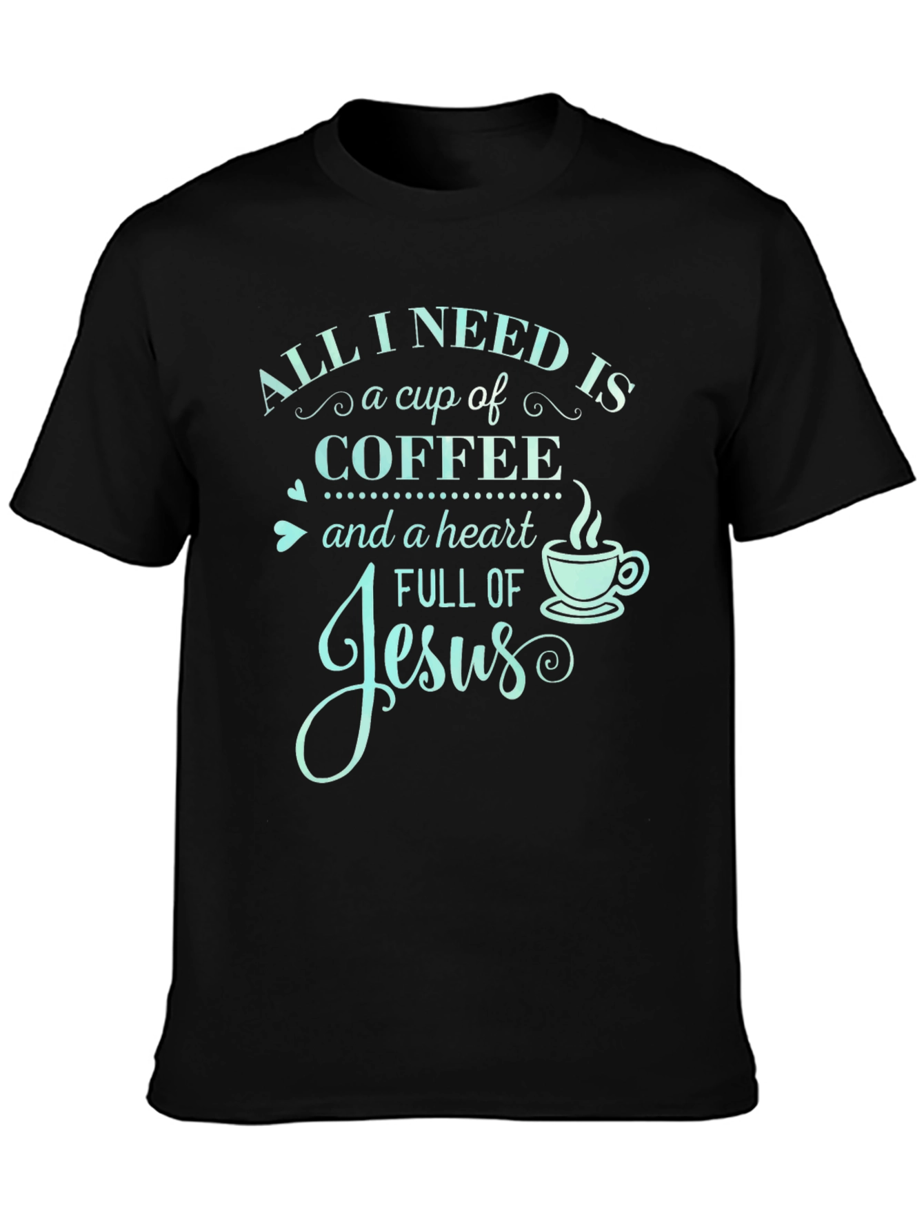 Camiseta Necesito Café y a Jesús