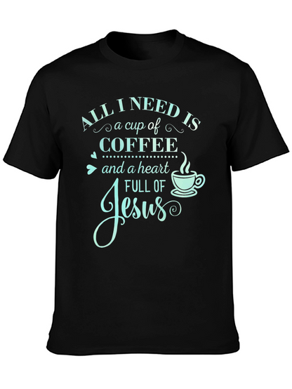 Camiseta Necesito Café y a Jesús