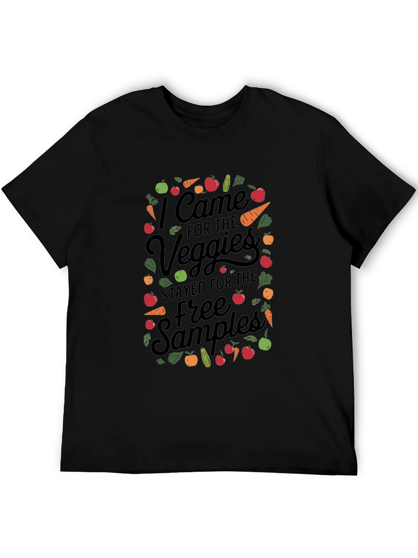 Camiseta Negra Veggie Free Samples