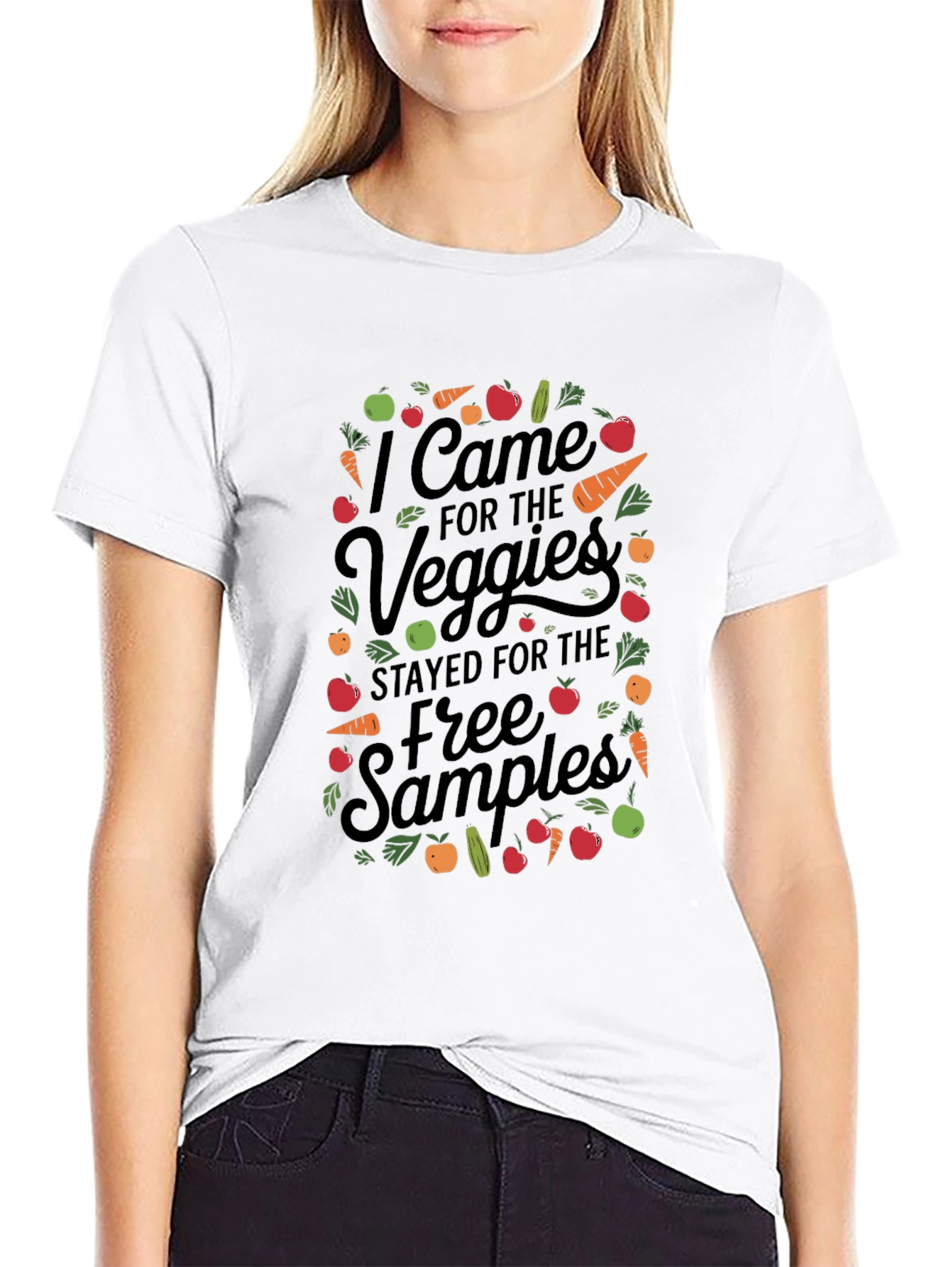 Camiseta Negra Veggie Free Samples