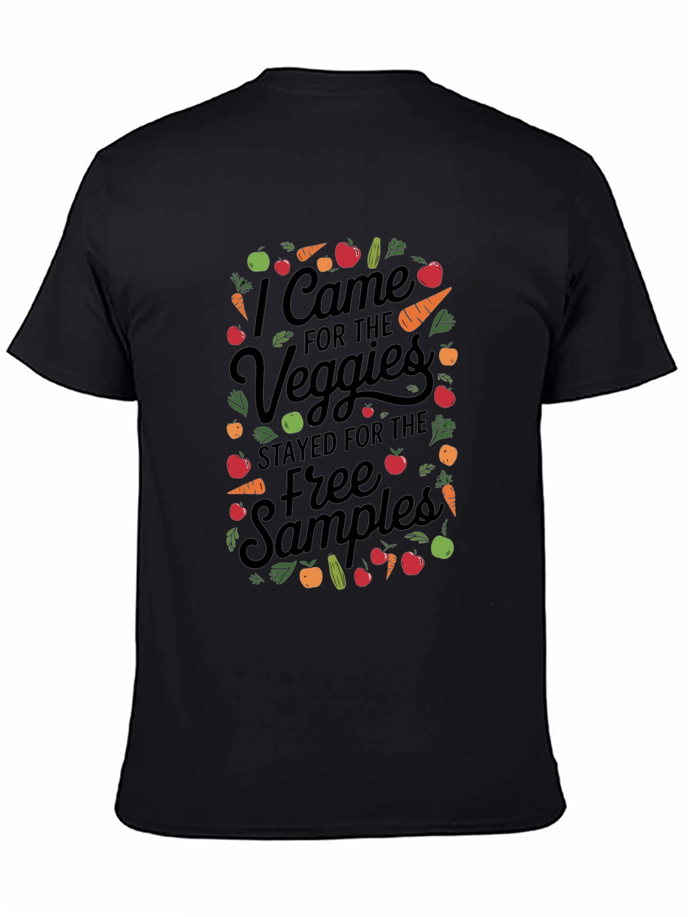 Camiseta Negra Veggie Free Samples