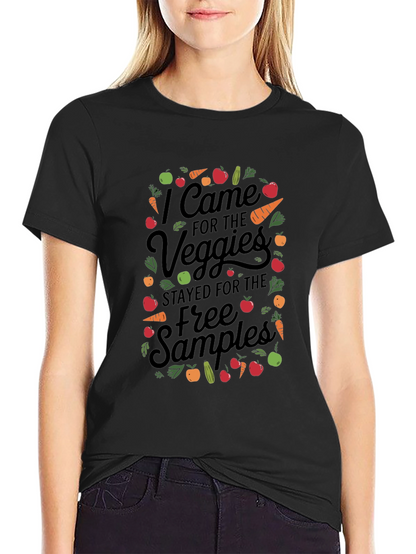 Camiseta Negra Veggie Free Samples