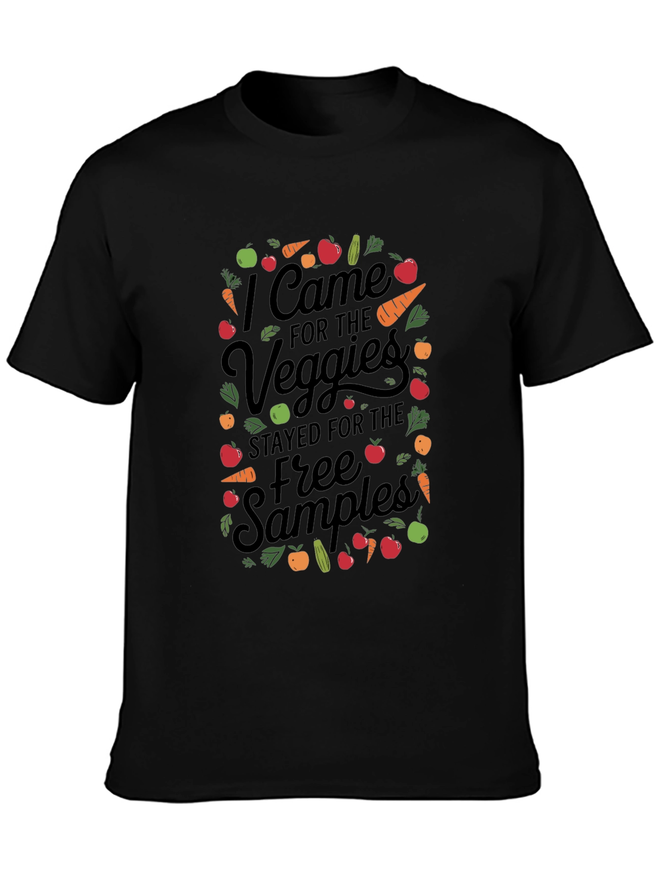 Camiseta Negra Veggie Free Samples