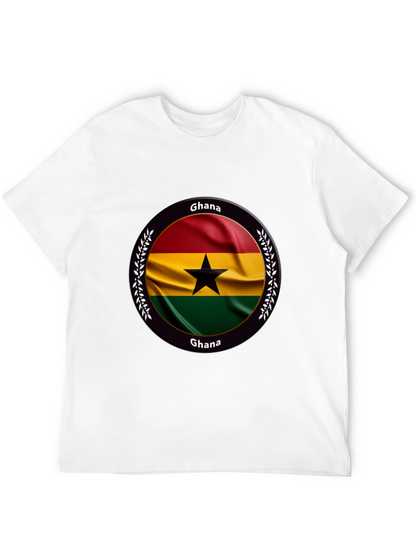 Camiseta Negra con Diseño de Ghana