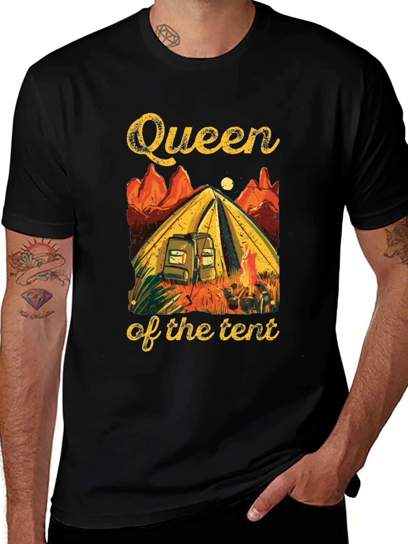 Camiseta Negra Reina de la Tienda