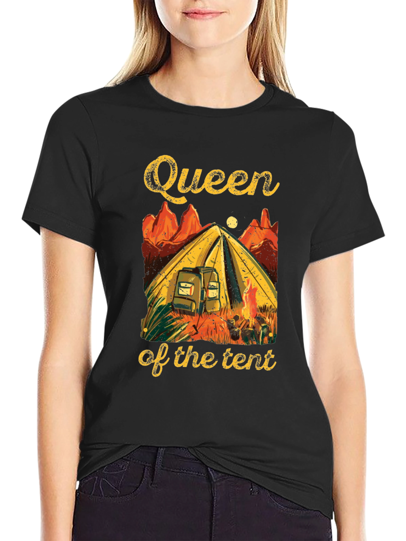 Camiseta Negra Reina de la Tienda