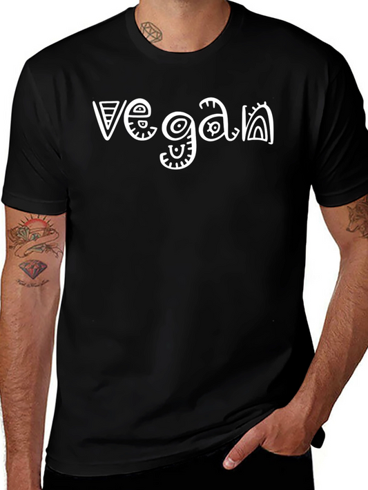 Camiseta Negra Vegan Estilo Tribal