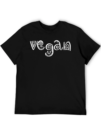 Camiseta Negra Vegan Estilo Tribal