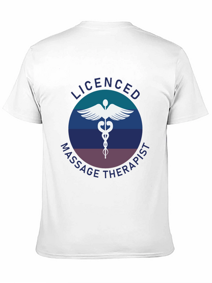 Camiseta Masajista Licenciado - Diseño Profesional