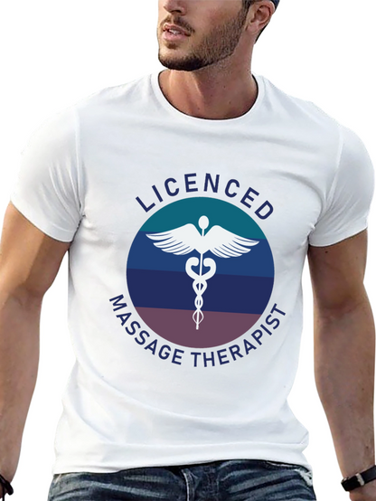 Camiseta Masajista Licenciado - Diseño Profesional