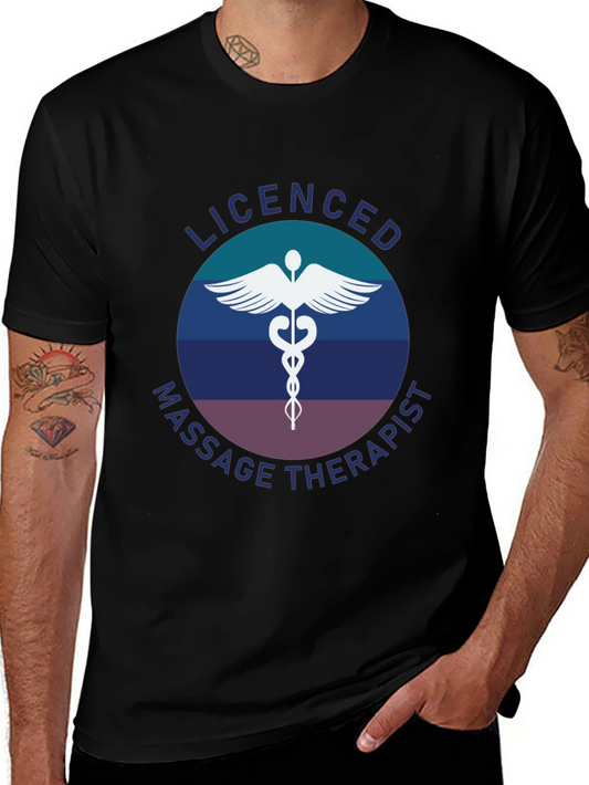 Camiseta Masajista Licenciado - Diseño Profesional
