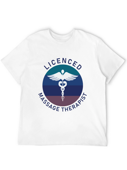 Camiseta Masajista Licenciado - Diseño Profesional