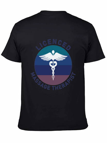Camiseta Masajista Licenciado - Diseño Profesional