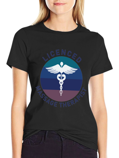 Camiseta Masajista Licenciado - Diseño Profesional