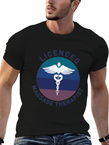 Camiseta Masajista Licenciado - Diseño Profesional
