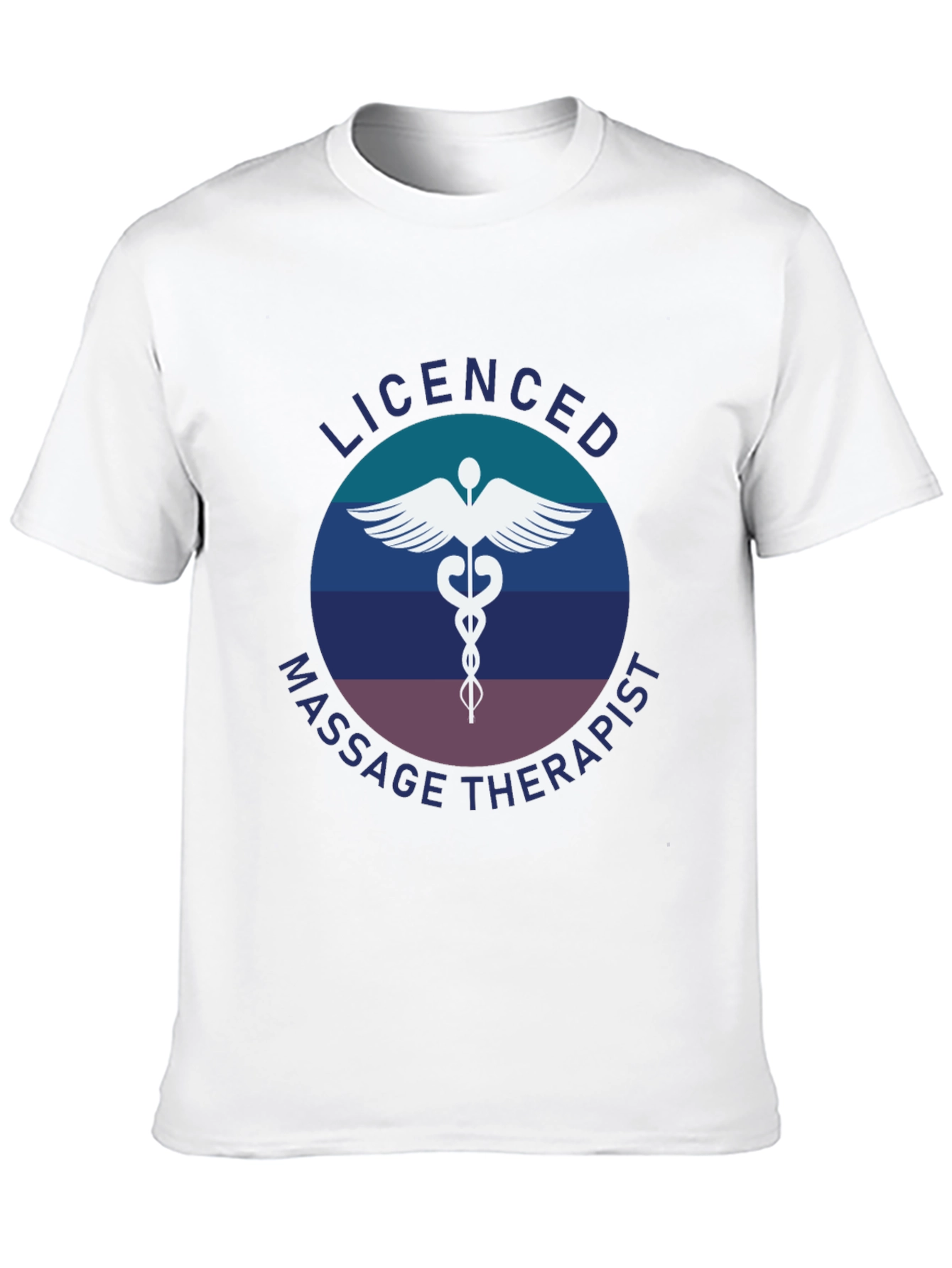 Camiseta Masajista Licenciado - Diseño Profesional