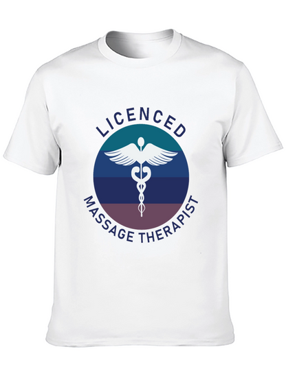 Camiseta Masajista Licenciado - Diseño Profesional