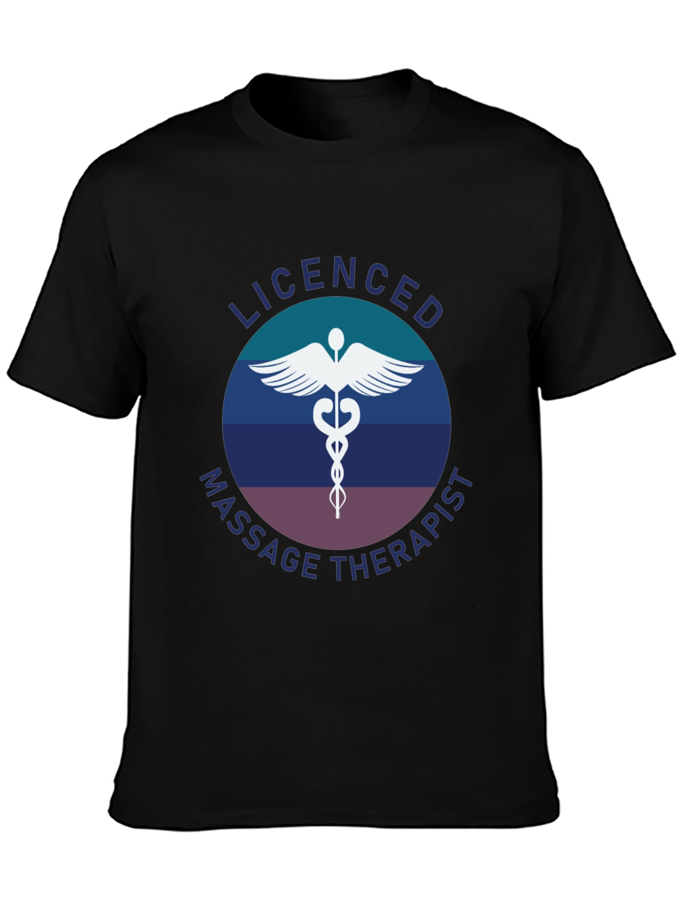 Camiseta Masajista Licenciado - Diseño Profesional