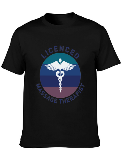 Camiseta Masajista Licenciado - Diseño Profesional