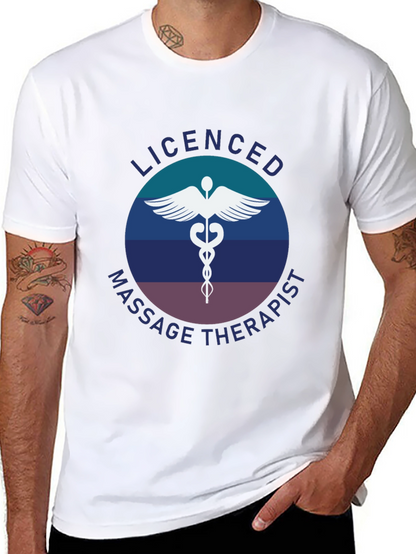 Camiseta Masajista Licenciado - Diseño Profesional