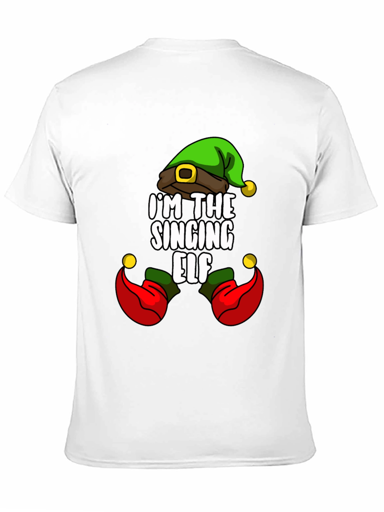 Camiseta Navideña Elfo Cantarín para Hombre